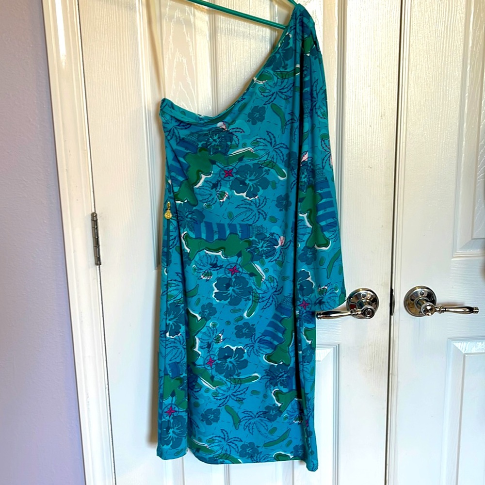 Tracy Negoshian One Shoulder Dress. Size M.
